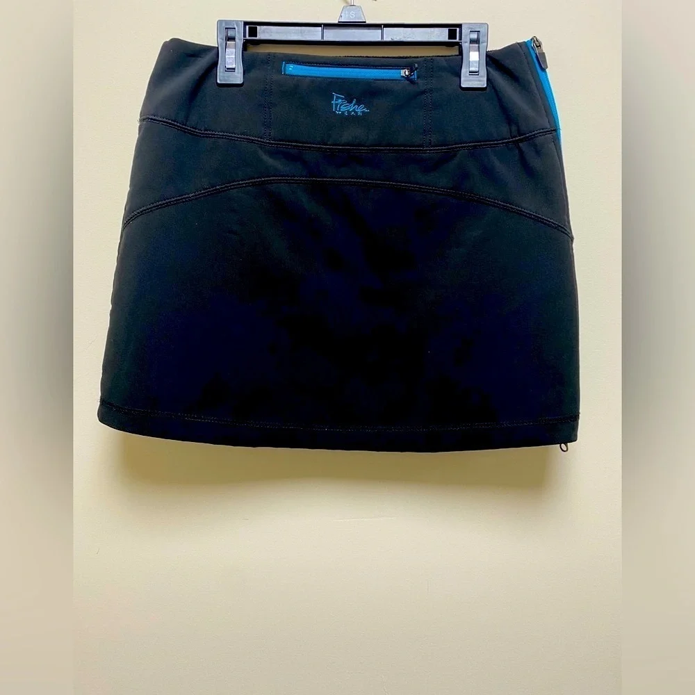 FisheWear Allagash Soft Shell Fleece Lined Skirt Black/Blue Small